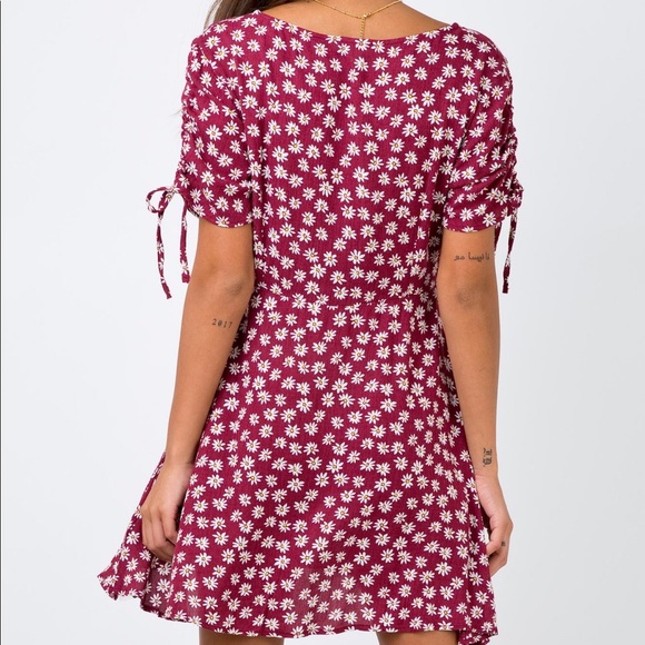 NEW Princess Polly Floral Button Front Mini Dress - Picture 4 of 7